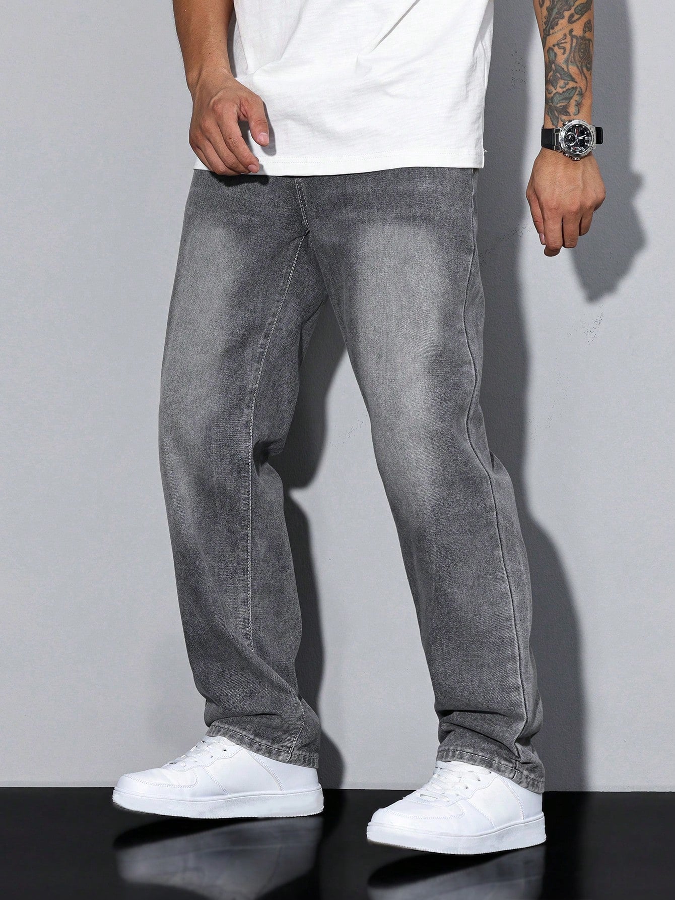 Herren Relaxed Fit Casual Jeans – Bequeme Freizeithose im geraden Schnitt für Alltag und Büro