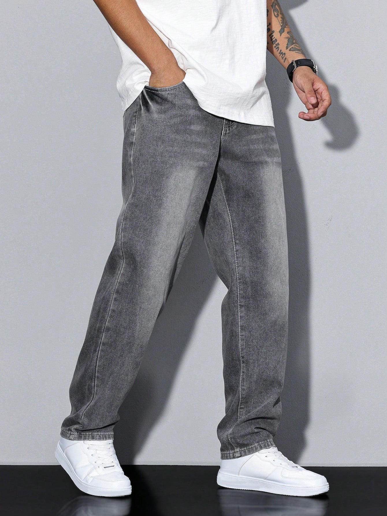 Herren Relaxed Fit Casual Jeans – Bequeme Freizeithose im geraden Schnitt für Alltag und Büro