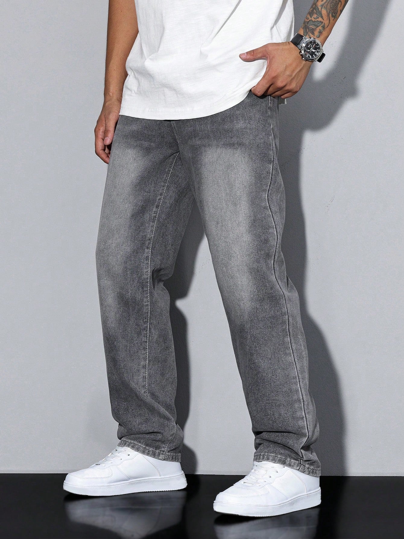 Herren Relaxed Fit Casual Jeans – Bequeme Freizeithose im geraden Schnitt für Alltag und Büro