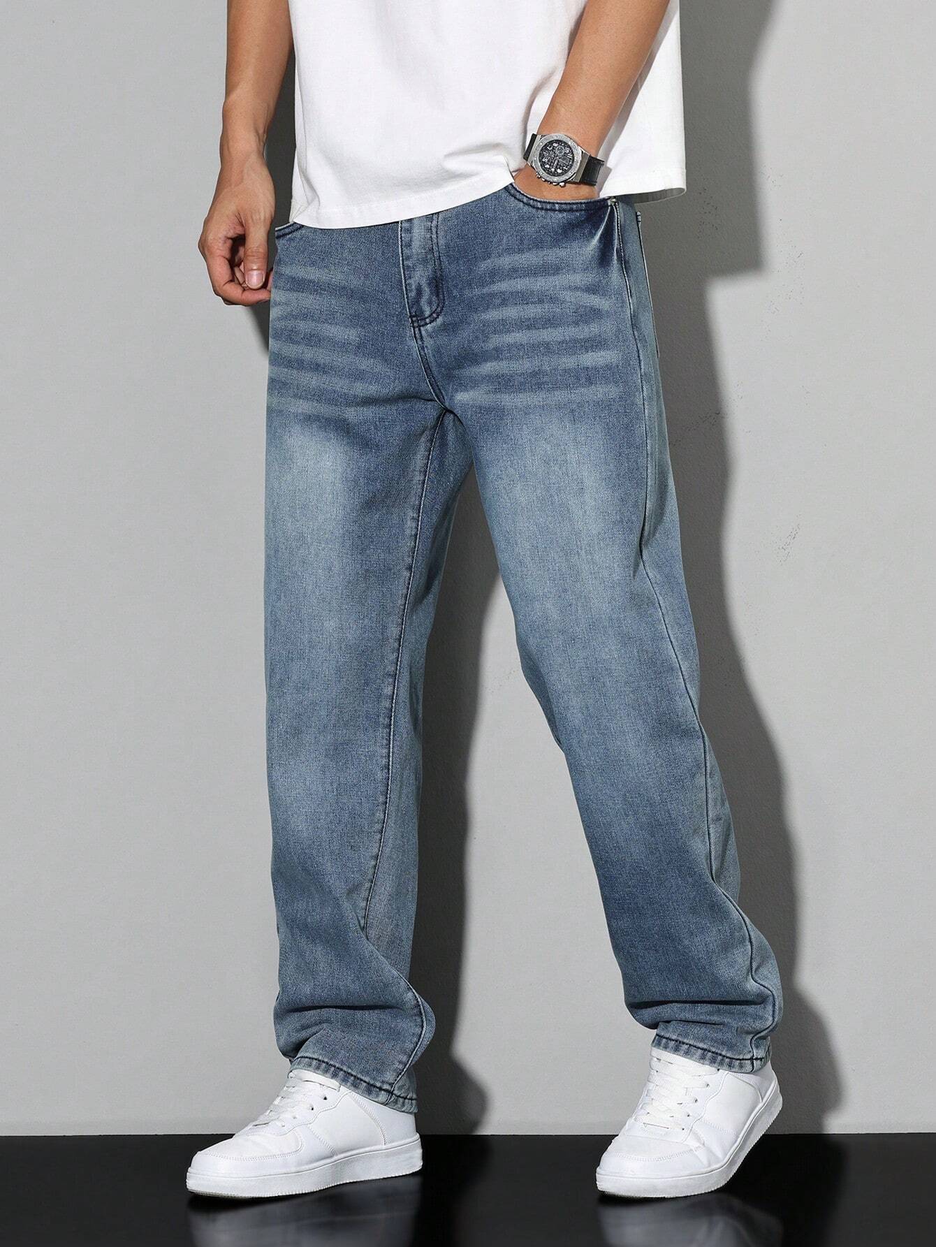 Herren Relaxed Fit Casual Jeans – Bequeme Freizeithose im geraden Schnitt für Alltag und Büro