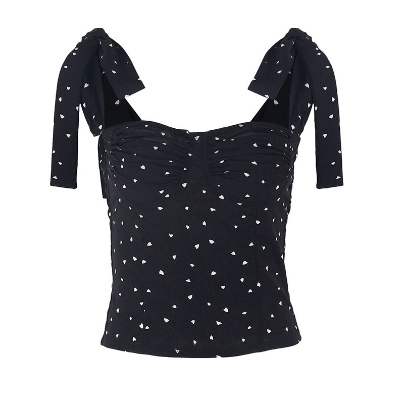 Audrey – Gepunktetes Damen-Trägertop