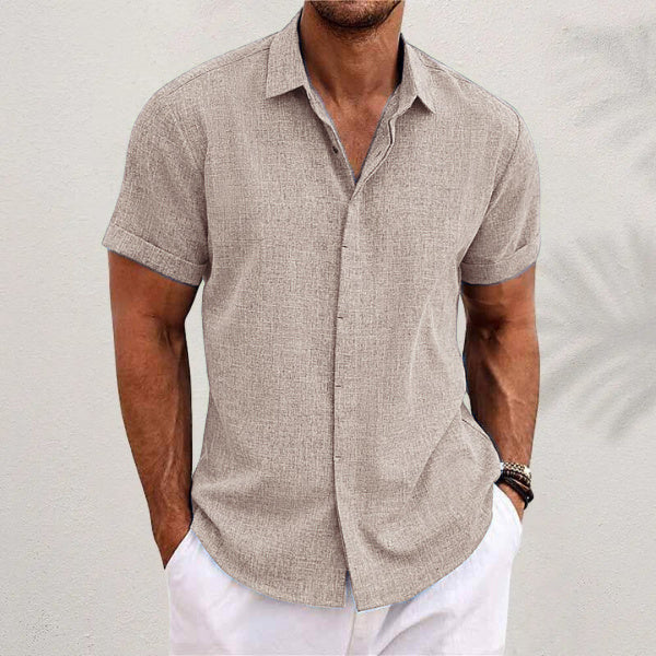 Joe – Lockeres Herren T-Shirt aus Leinen in einfarbig