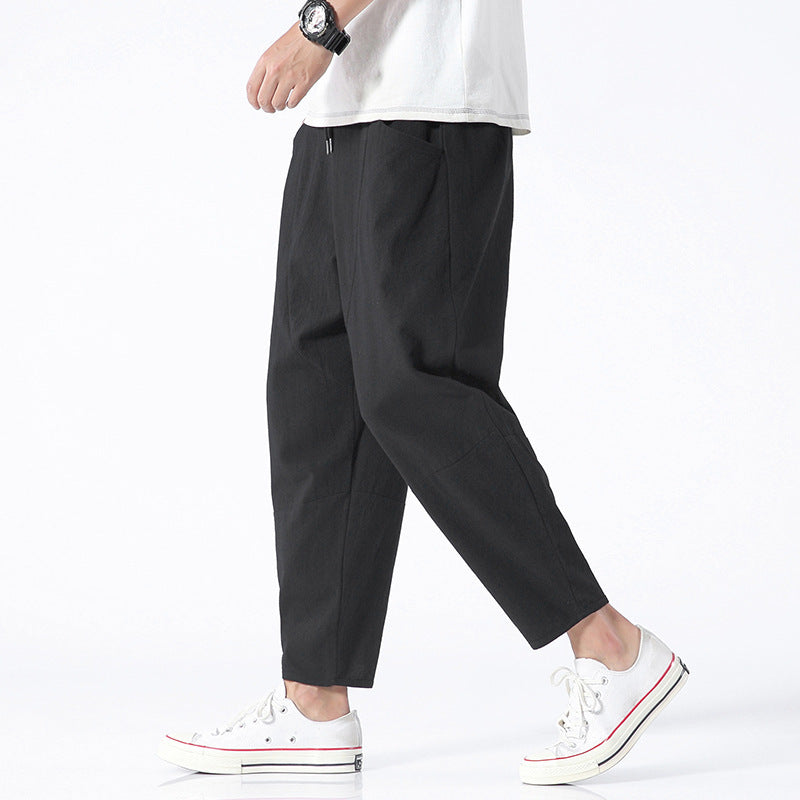 Herren Freizeit Haremshose Loose Fit Jogger – Bequeme Streetwear Hose für Alltag und Sport