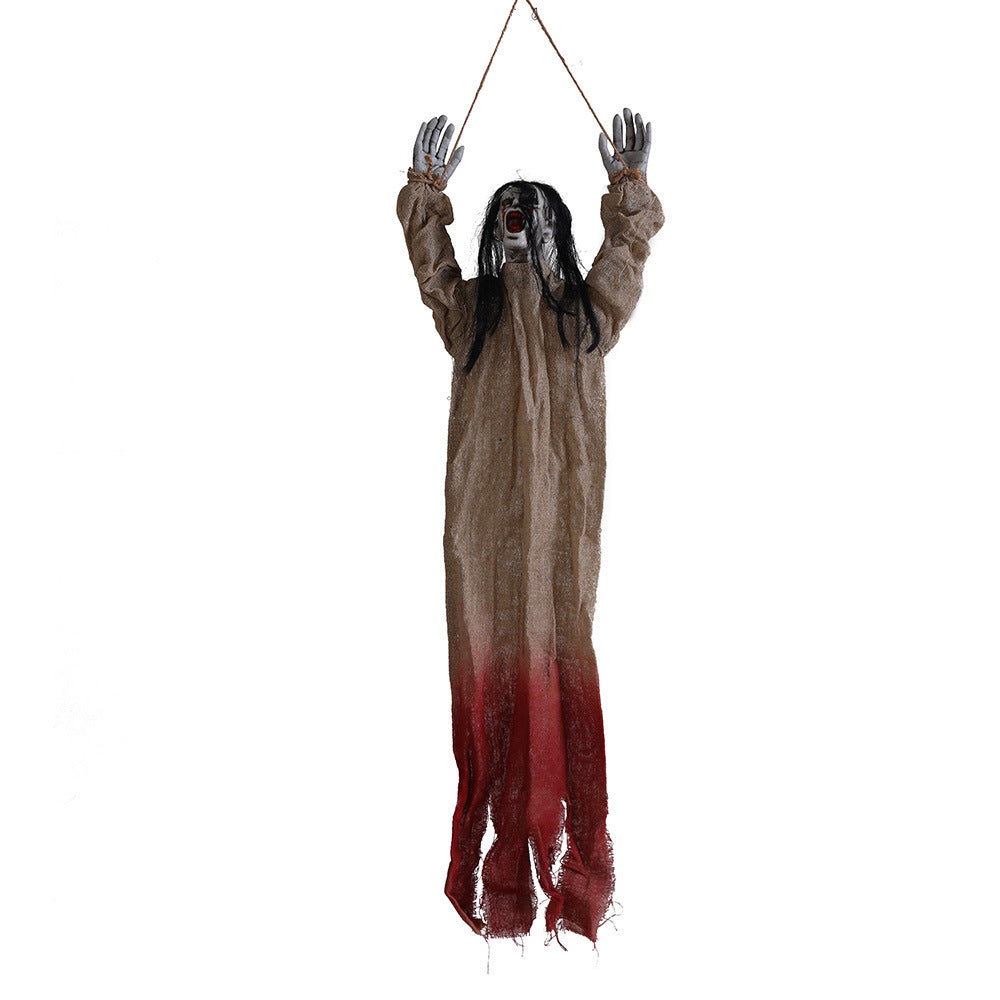 Halloween Hängende Geister Deko – Gruselige Ornament Figuren für Halloweenpartys & Spukhäuser