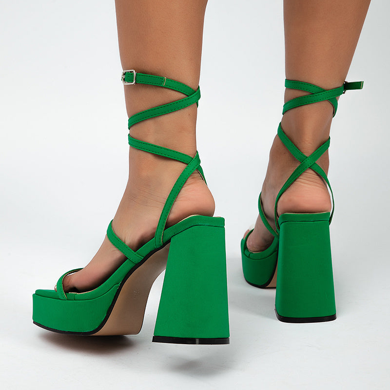 Anna – Modische Damen Sandalen mit hohem Absatz