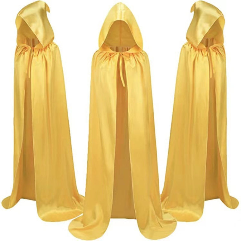 Halloween Umhang für Erwachsene – Vampir Cape mit Kapuze, Wendeumhang für gruselige Kostüme & Partys