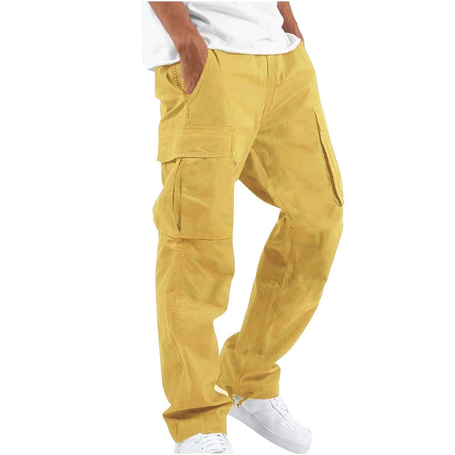 Herren Cargo-Hose im Streetwear-Stil – Bequeme Freizeithose mit geradem Schnitt und großen Taschen
