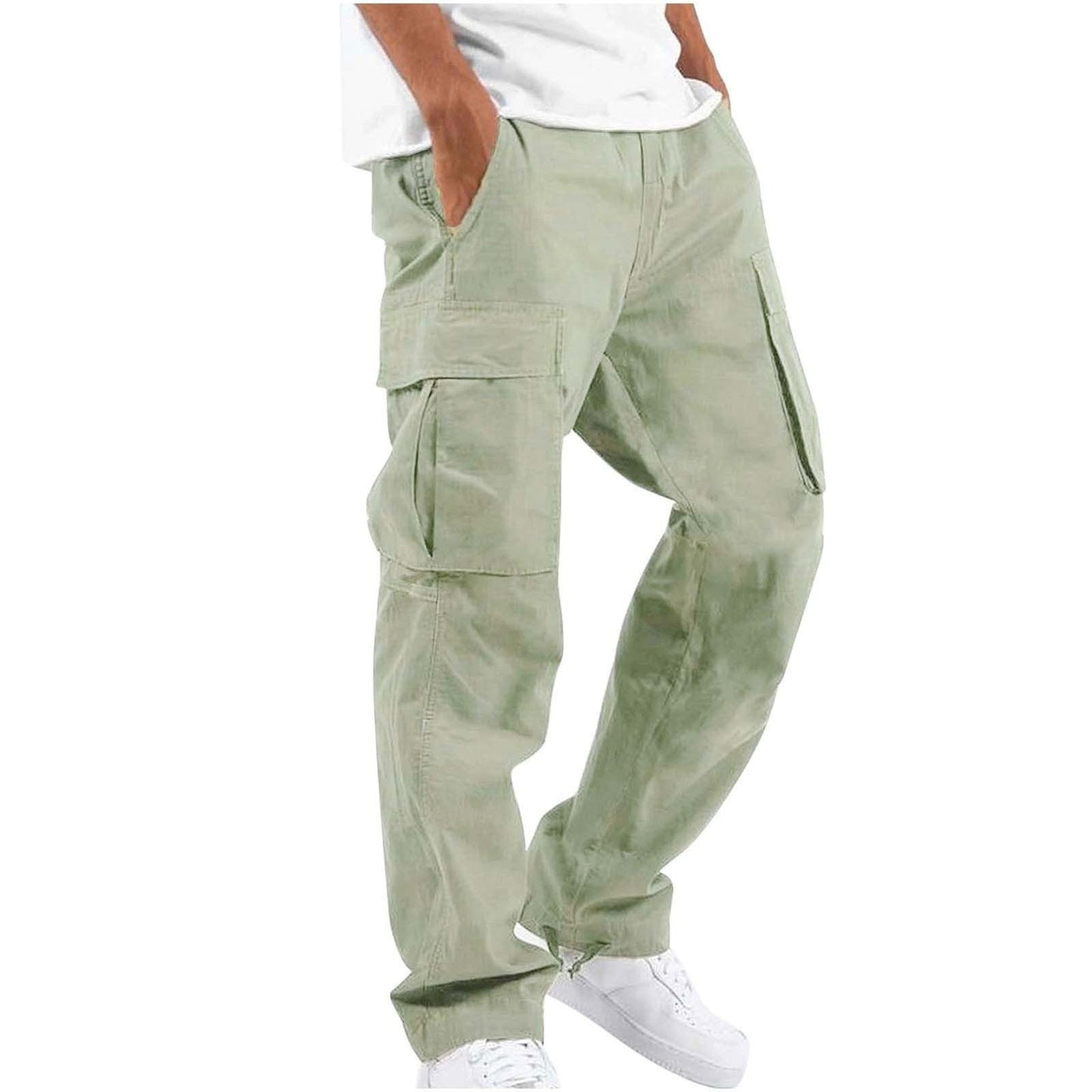 Herren Cargo-Hose im Streetwear-Stil – Bequeme Freizeithose mit geradem Schnitt und großen Taschen
