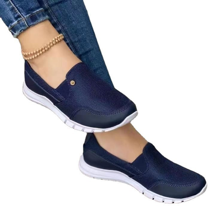 Damen Slip-On Freizeitschuhe – Bequeme atmungsaktive Sneakers für Alltag und Freizeit