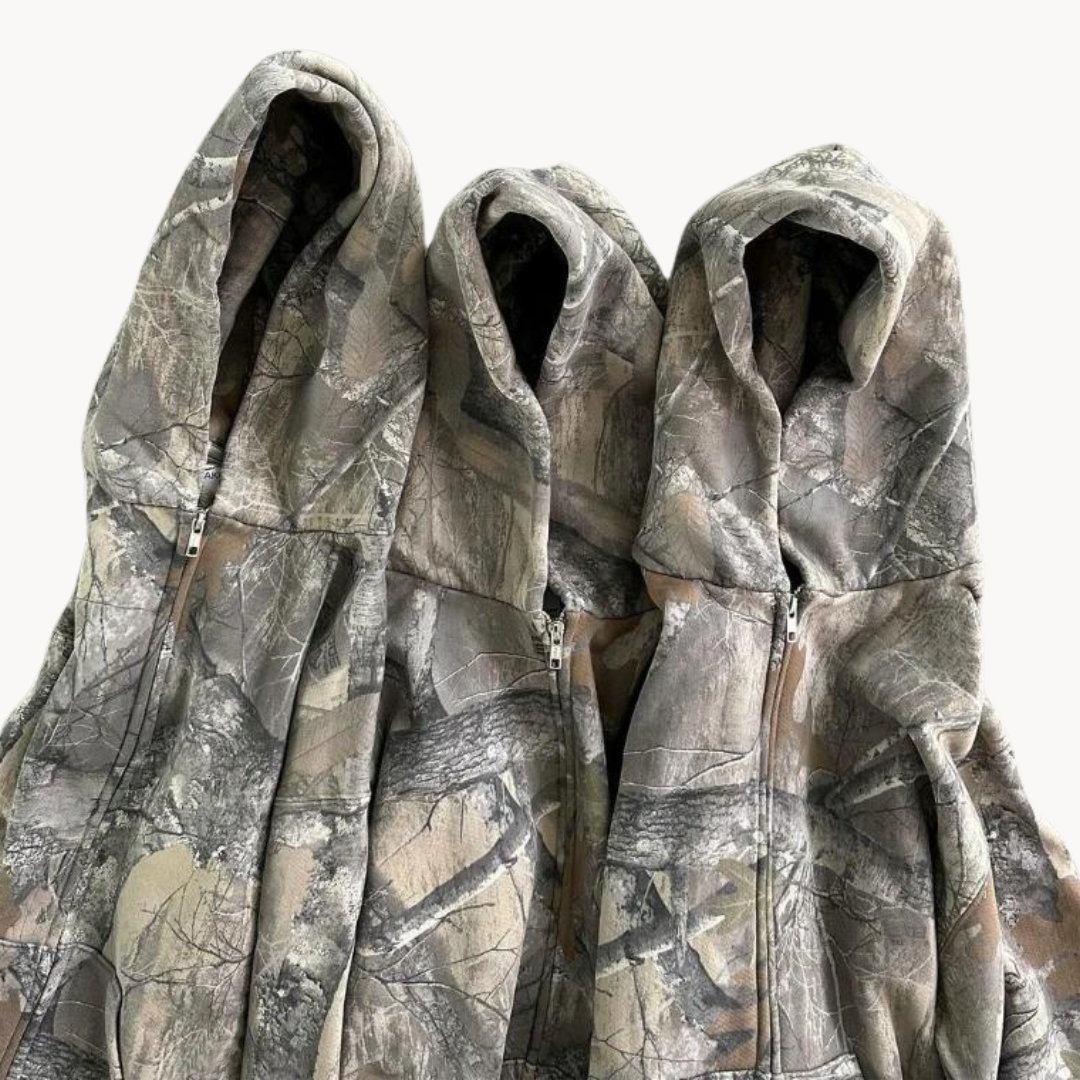 Unisex Oversized Camouflage Hoodie Streetwear für Alltag und Outdoor