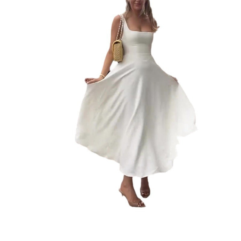 Jenny – Trägerkleid mit eckigem Ausschnitt