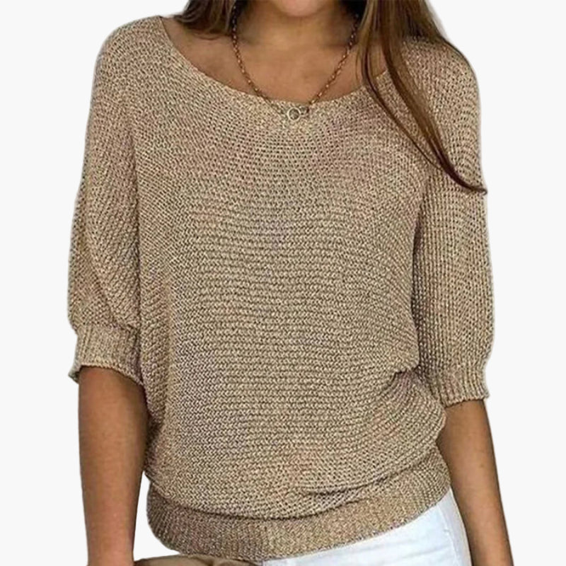 Damen Strickpullover Locker Freizeit Elegant – Perfekt für Alltag und Büro