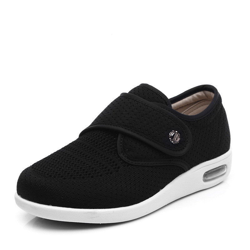 Damen Komfort Freizeit Sneakers mit Klettverschluss – Atmungsaktive Walkingschuhe für Alltag & Spaziergänge