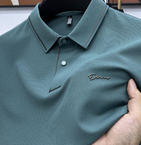 Charlie – Sommer-Polohemd mit kurzen Ärmeln aus Ice Silk
