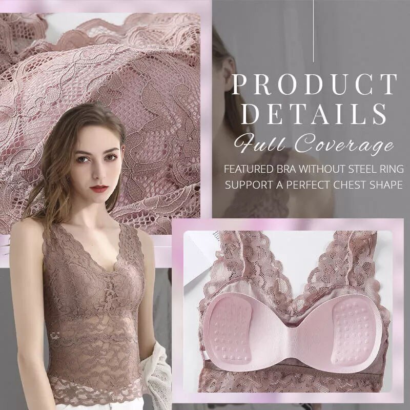 Carol – Damen Tube Top mit Spitze und Brustpolster