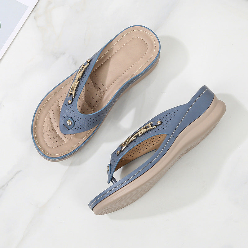 Charlotte – Bohemian Schwammkuchen Strand-Slipper