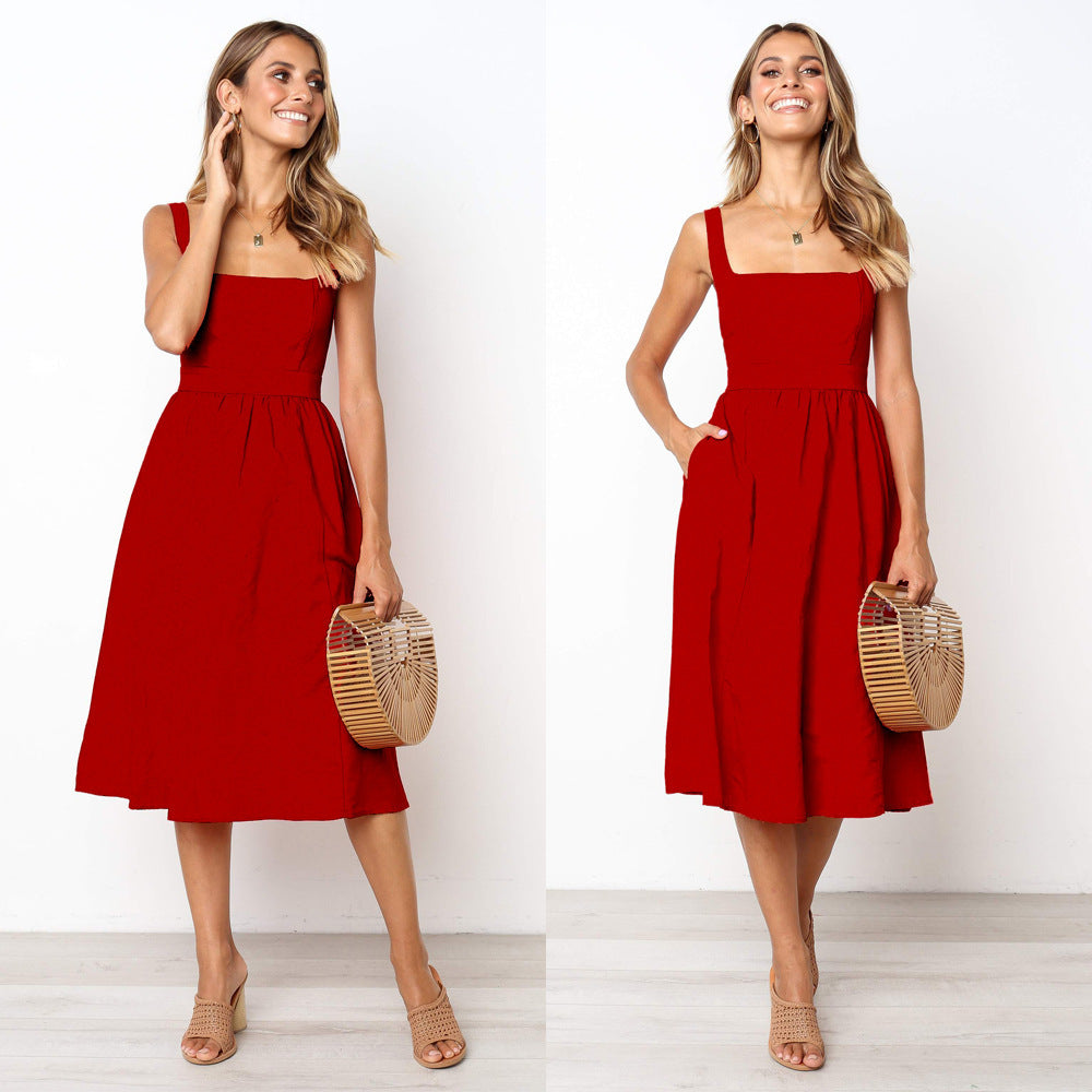 Ruby – Einfaches Trägerloses Kleid für Damen