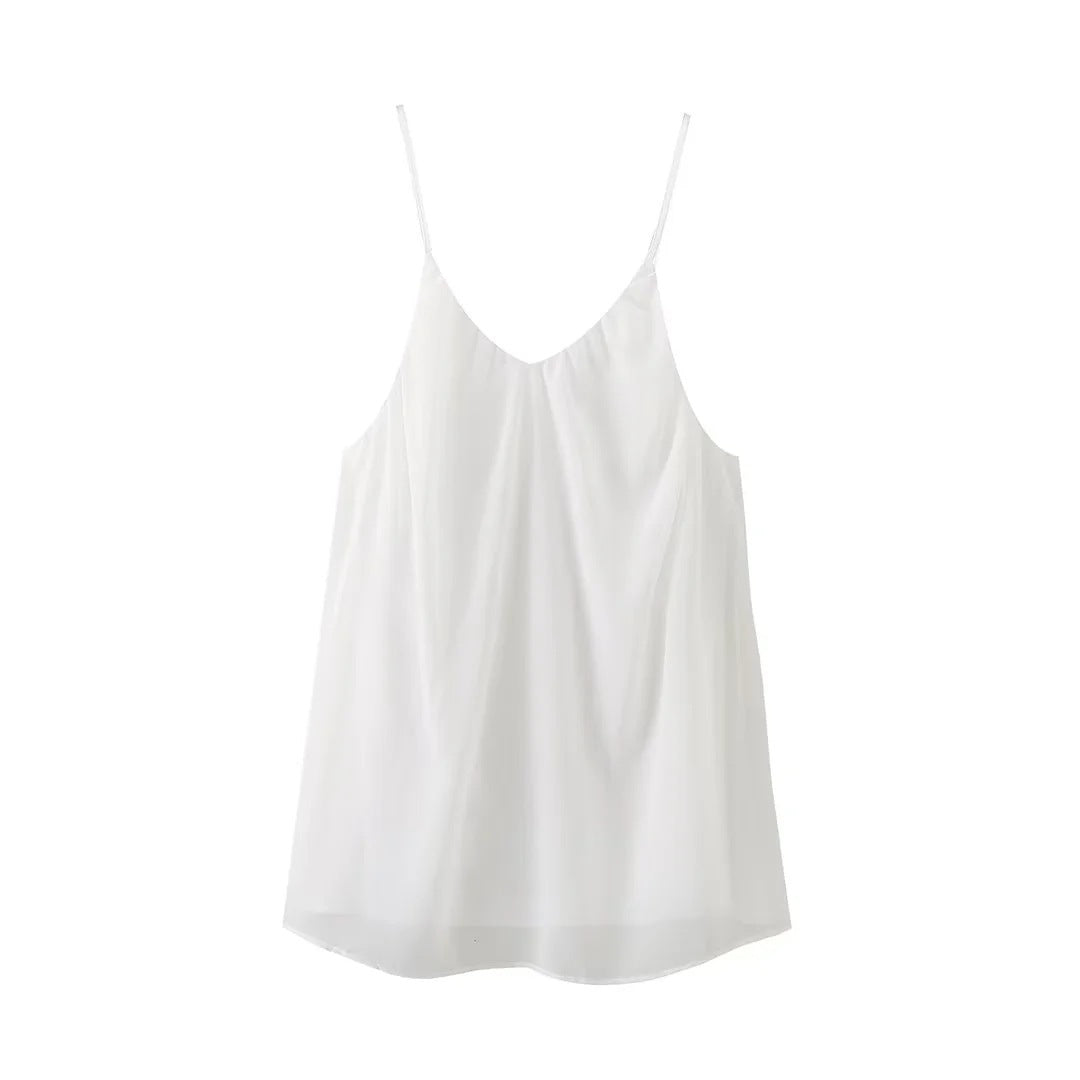 Melissa – Ärmelloses V-Ausschnitt-Kleid