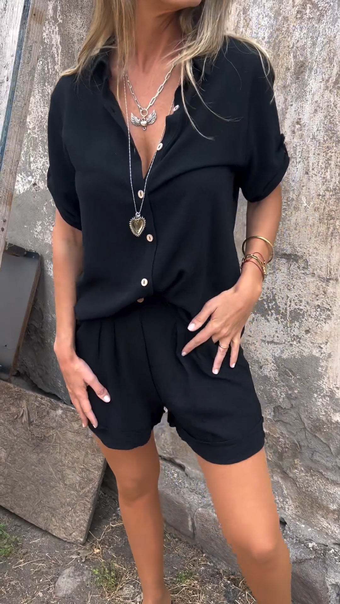 Kate – Damen Freizeitanzug aus Baumwolle und Leinen