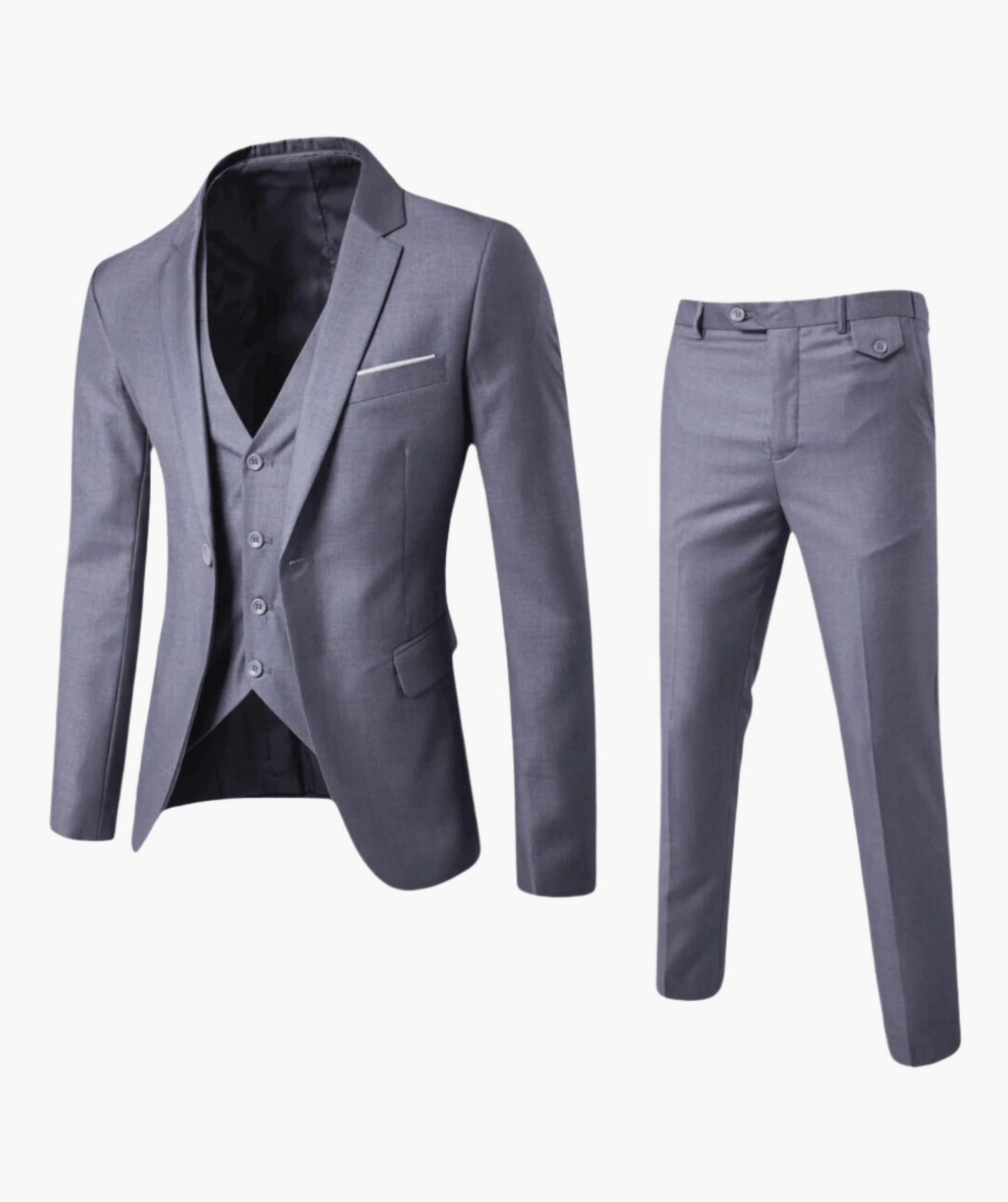 Herren Business 3-teilig Anzug – Eleganter Dreiteiler für Hochzeit & Büro
