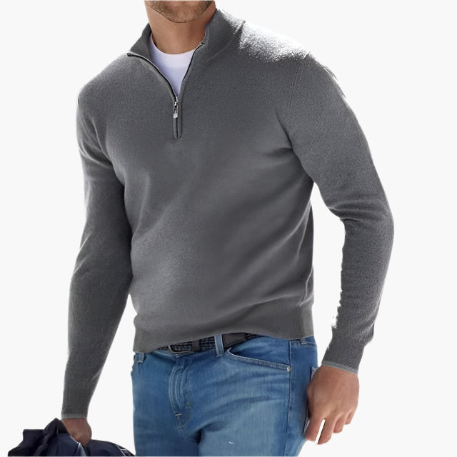 Herren Strickpullover mit Reißverschluss – Moderner Freizeit-Look und Komfort