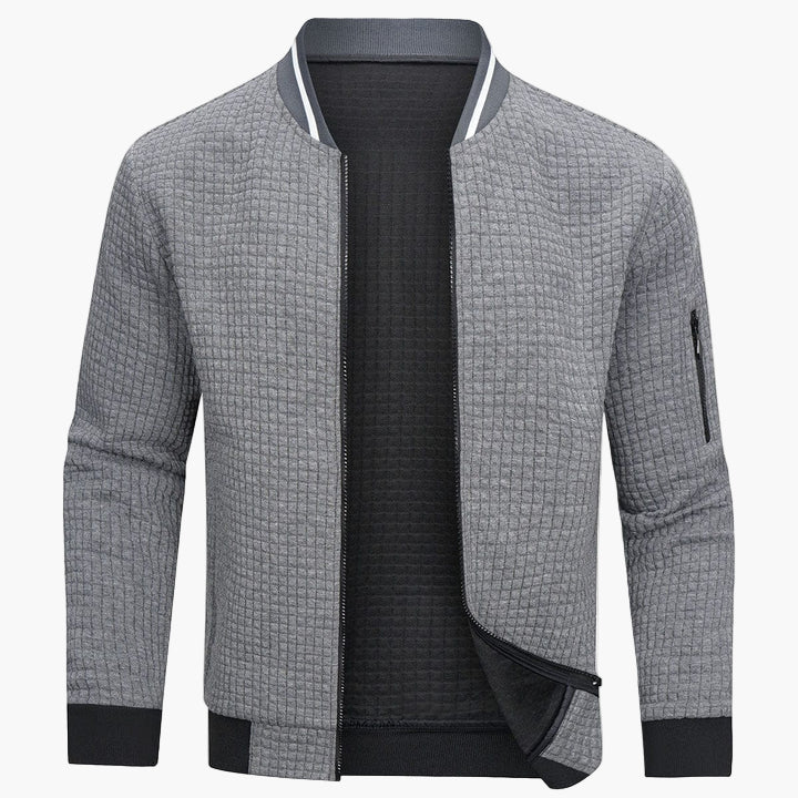 Herren Bomberjacke Modern Kariert – Stilvolle Freizeitjacke für Alltag & Büro