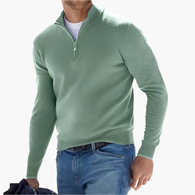 Herren Strickpullover mit Reißverschluss – Moderner Freizeit-Look und Komfort