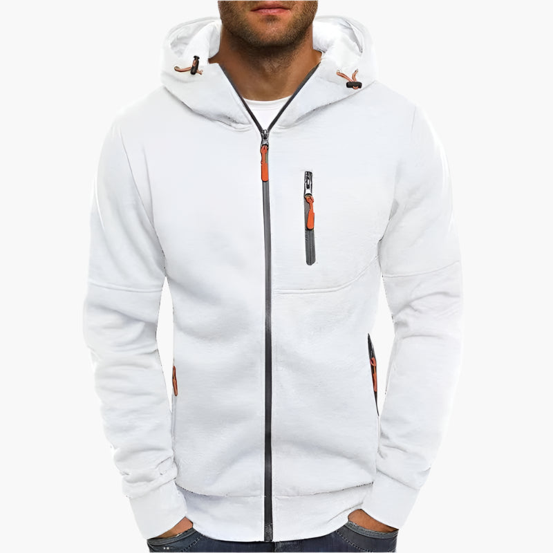 Herren Kapuzenjacke Freizeit-Sport Drax Hoodie – Komfortabler Zip-Up mit Taschen