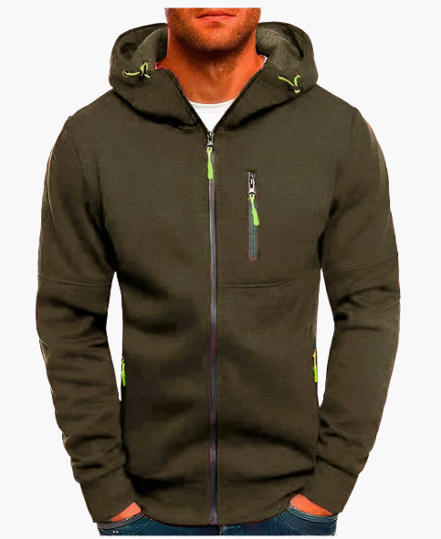 Herren Kapuzenjacke Freizeit-Sport Drax Hoodie – Komfortabler Zip-Up mit Taschen