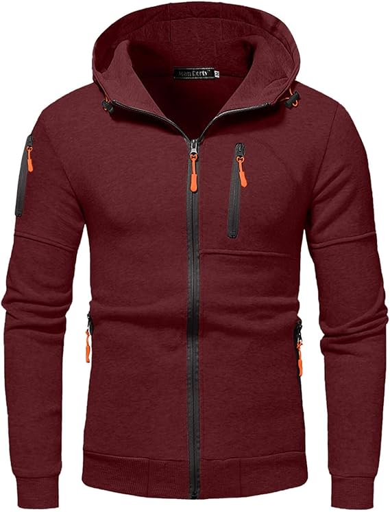 Herren Kapuzenjacke Freizeit-Sport Drax Hoodie – Komfortabler Zip-Up mit Taschen