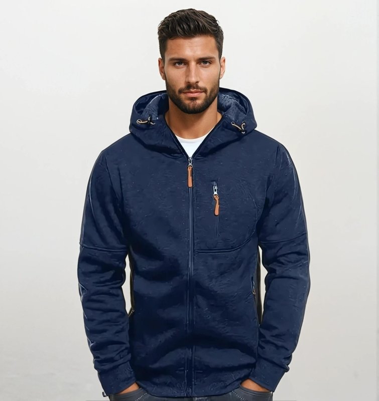 Herren Kapuzenjacke Freizeit-Sport Drax Hoodie – Komfortabler Zip-Up mit Taschen