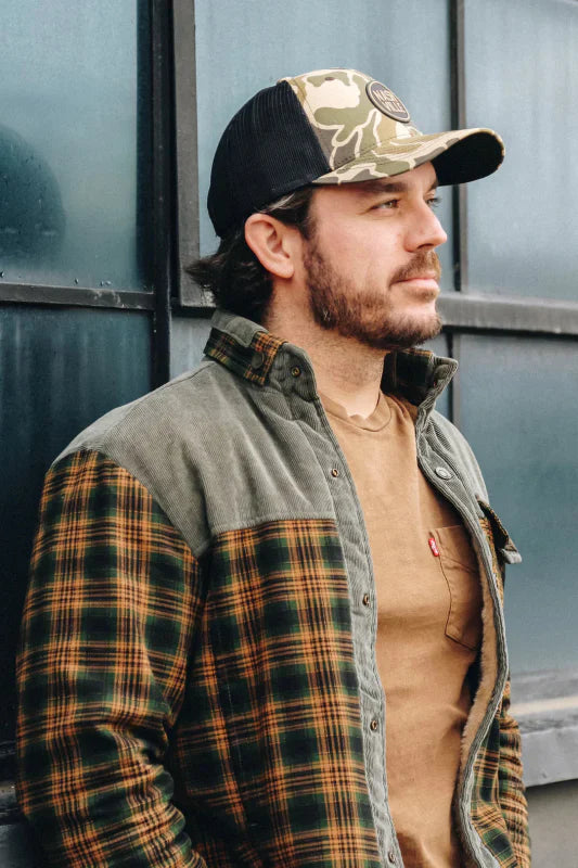 Herren Outdoor Flanelljacke im Holzfäller-Stil mit Fleece-Innenfutter – Ideal für Freizeit und Abenteuer