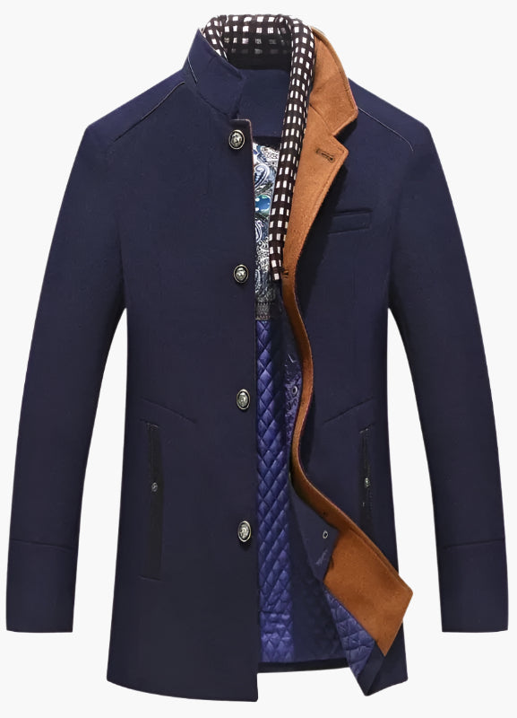 Herren Eleganter Knightsman Mantel – Stilvoller Slim Fit Mantel für besondere Anlässe