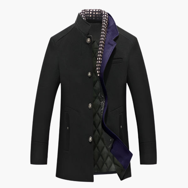 Herren Eleganter Knightsman Mantel – Stilvoller Slim Fit Mantel für besondere Anlässe