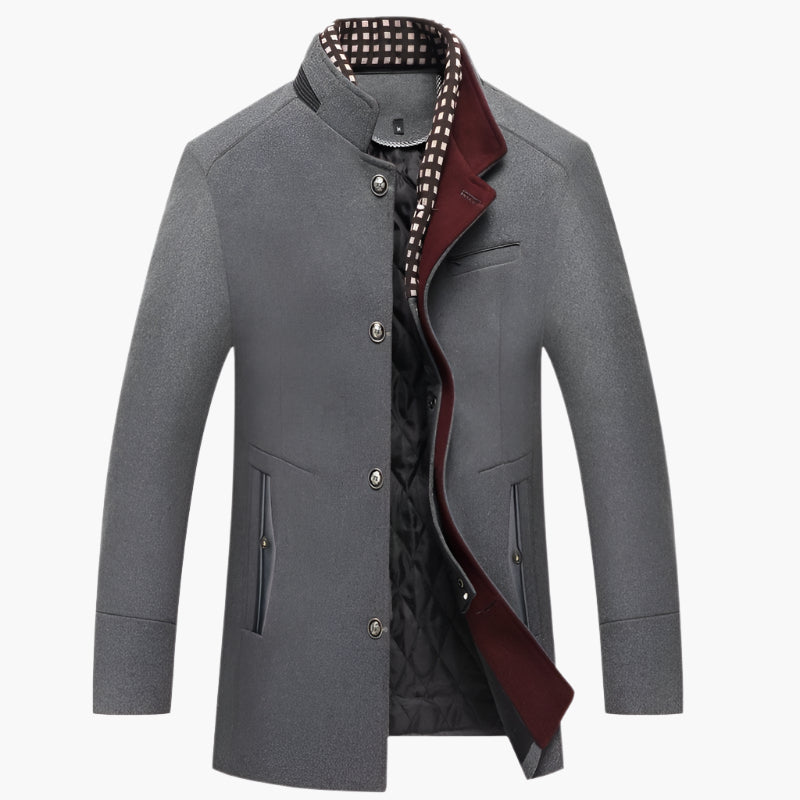 Herren Eleganter Knightsman Mantel – Stilvoller Slim Fit Mantel für besondere Anlässe