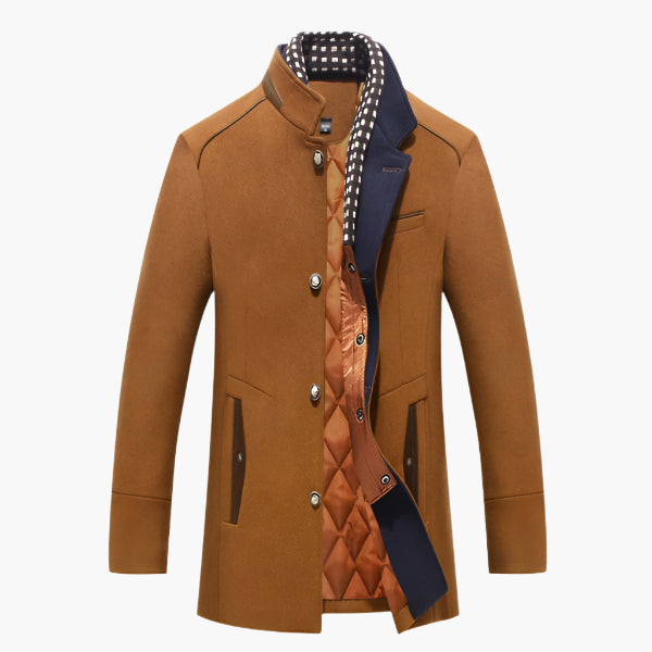 Herren Eleganter Knightsman Mantel – Stilvoller Slim Fit Mantel für besondere Anlässe