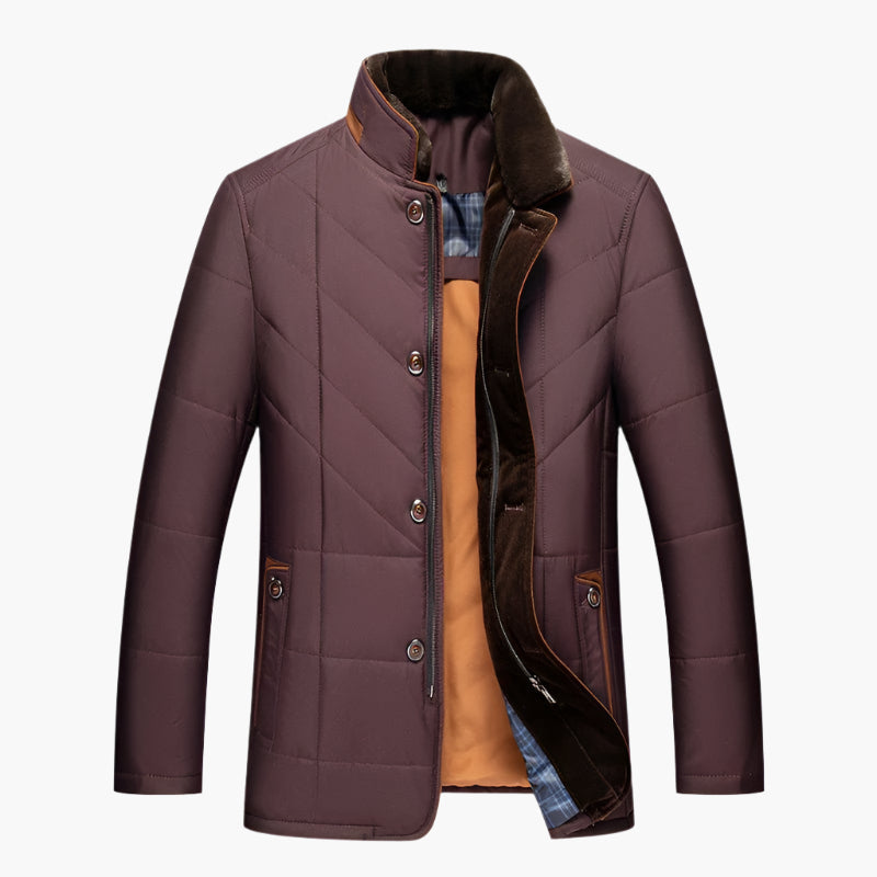 Herren Steppjacke im modernen Business-Stil für Alltag und Freizeit