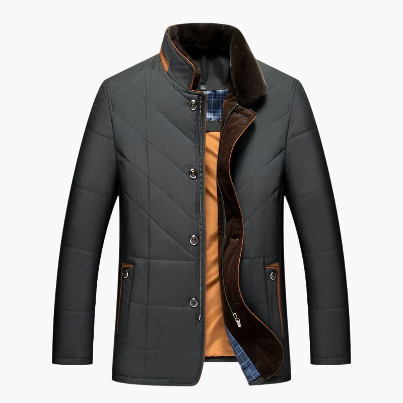 Herren Steppjacke im modernen Business-Stil für Alltag und Freizeit