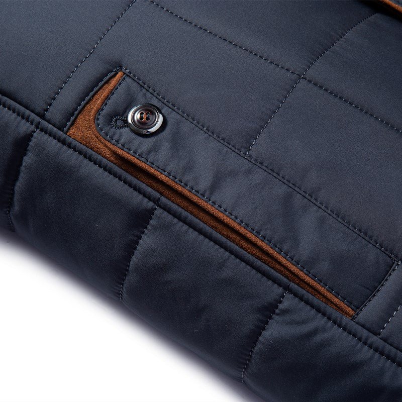 Herren Steppjacke im modernen Business-Stil für Alltag und Freizeit