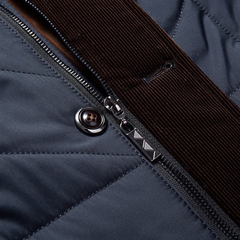 Herren Steppjacke im modernen Business-Stil für Alltag und Freizeit