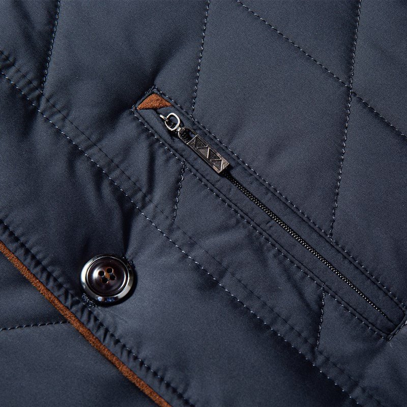 Herren Steppjacke im modernen Business-Stil für Alltag und Freizeit