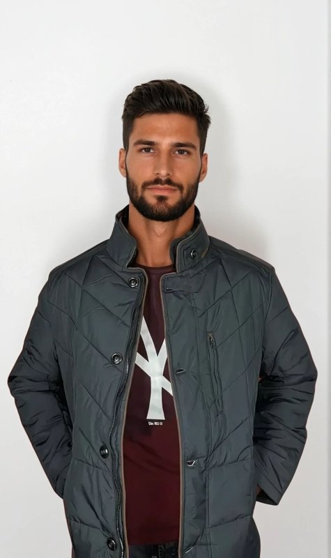 Herren Steppjacke im modernen Business-Stil für Alltag und Freizeit