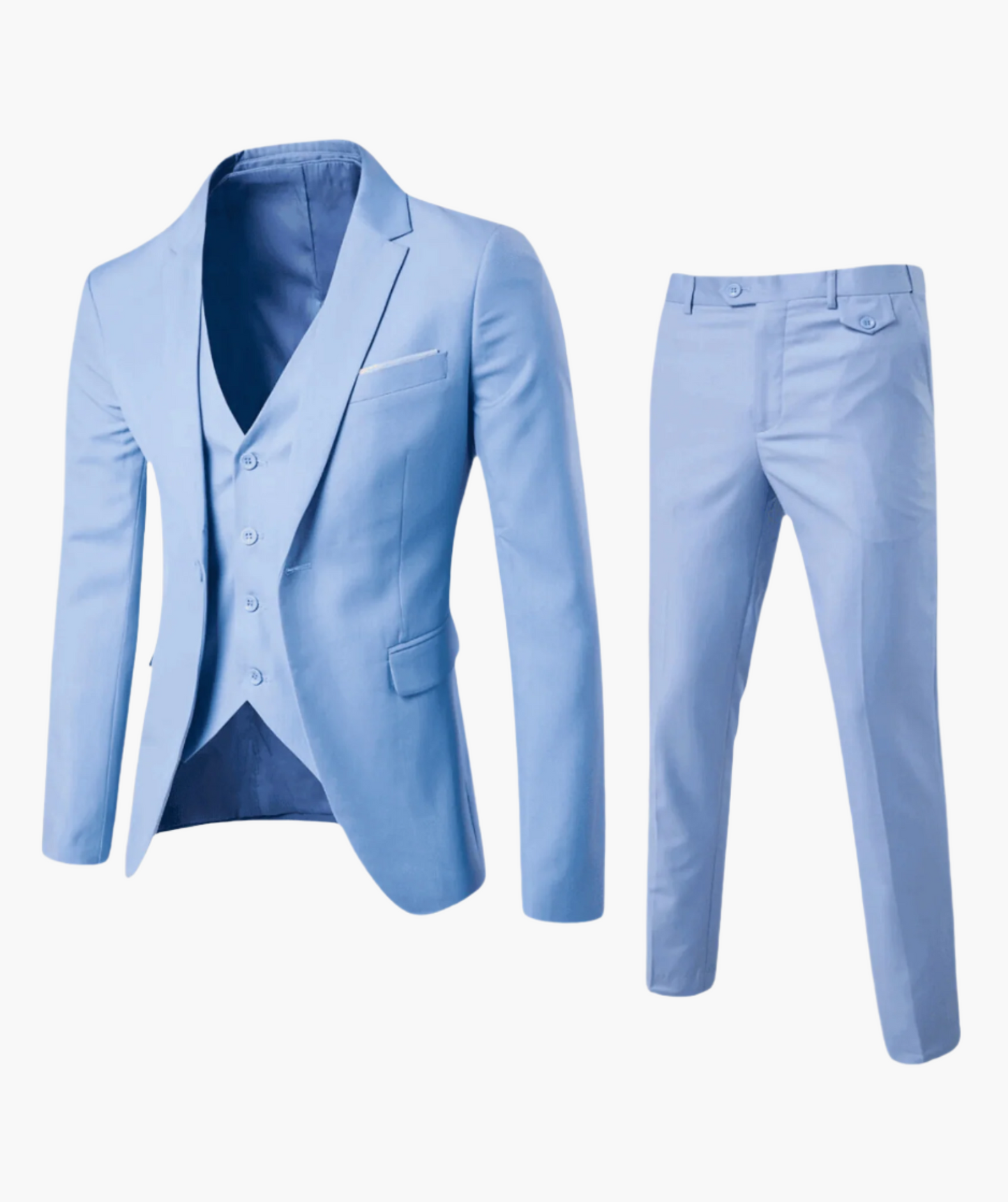 Herren Business 3-teilig Anzug – Eleganter Dreiteiler für Hochzeit & Büro