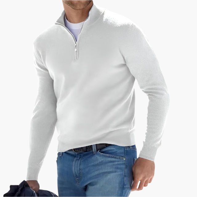 Herren Strickpullover mit Reißverschluss – Moderner Freizeit-Look und Komfort