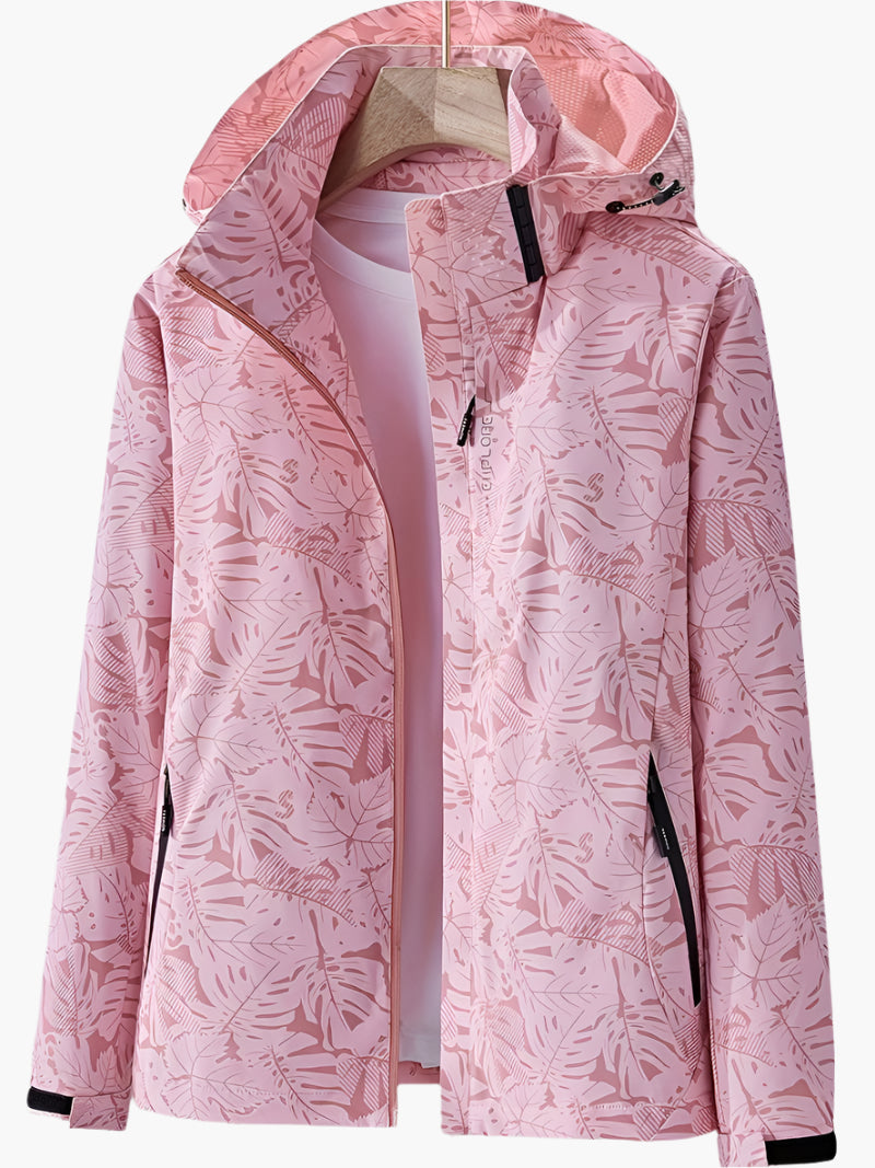 Herren Outdoor Funktionsjacke – Sportlicher Wind- & Regenschutz mit modernem Print
