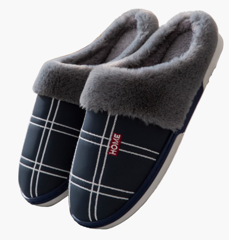 Herren Hauspantoffeln Komfort-Stil mit Antirutsch – Warme Slipper für Zuhause