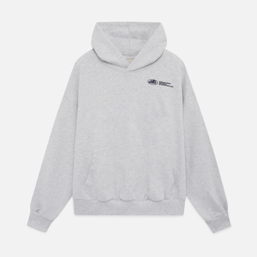 Damen Oversize Streetwear Hoodie mit Kapuze und "withlove" Print – Lässiger Winter Pullover für Freizeit & Alltag