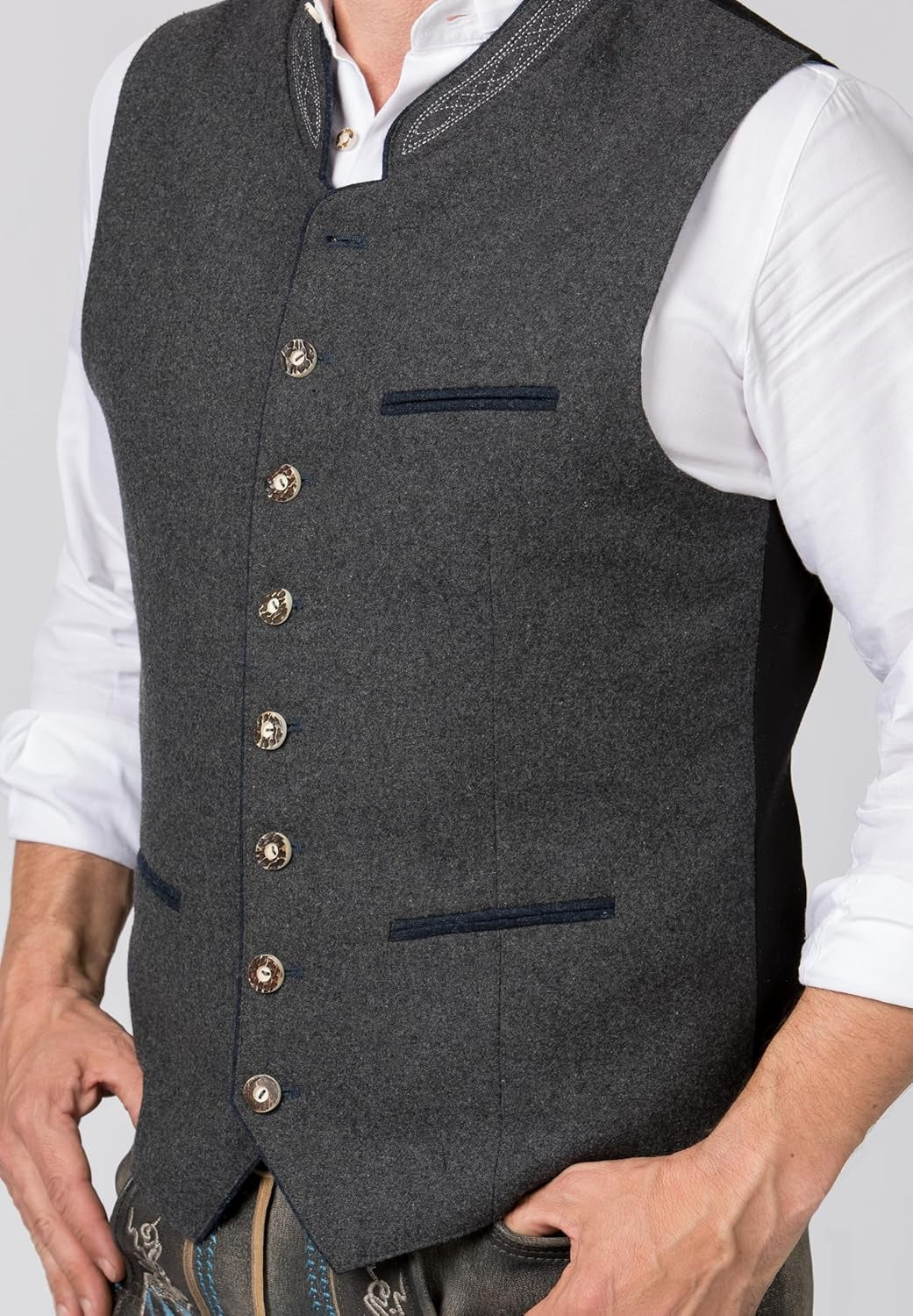 Herren Trachtenweste Klassisch Modern – Perfekt für Oktoberfest & Festliche Anlässe