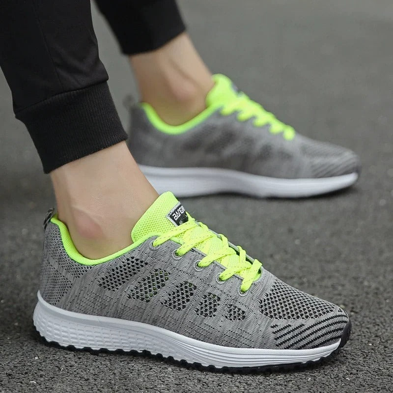Damen Sneaker Freizeitschuhe mit Atmungsaktivem Mesh – Bequeme Sportschuhe für Alltag, Fitness & Spaziergänge