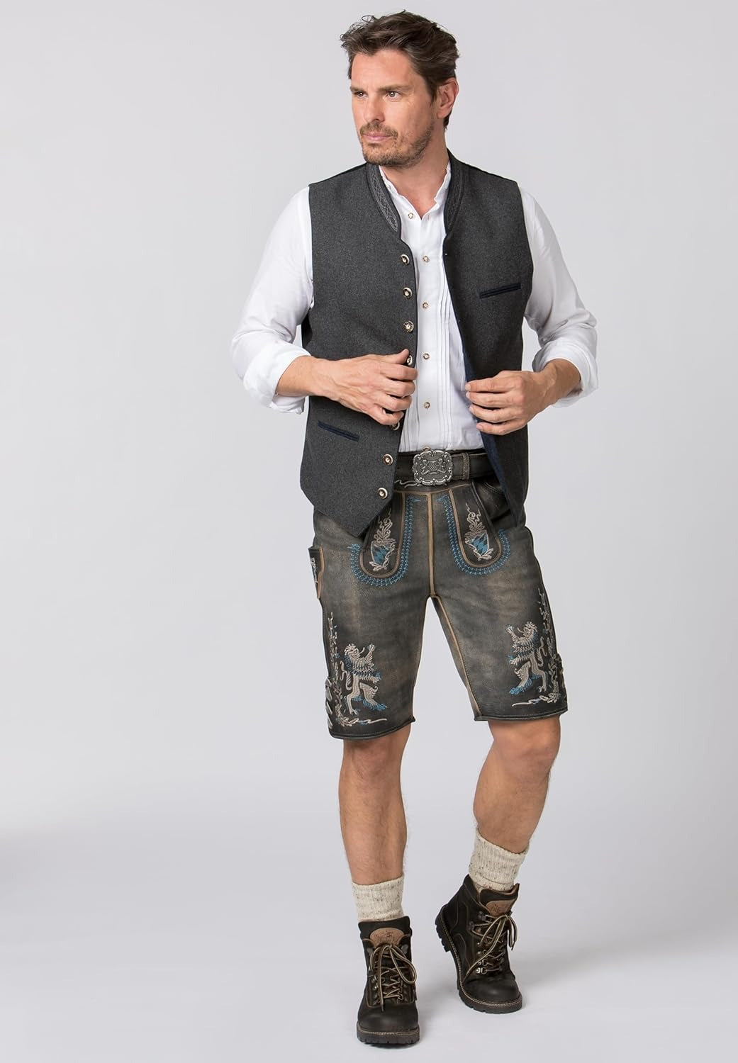 Herren Trachtenweste Klassisch Modern – Perfekt für Oktoberfest & Festliche Anlässe
